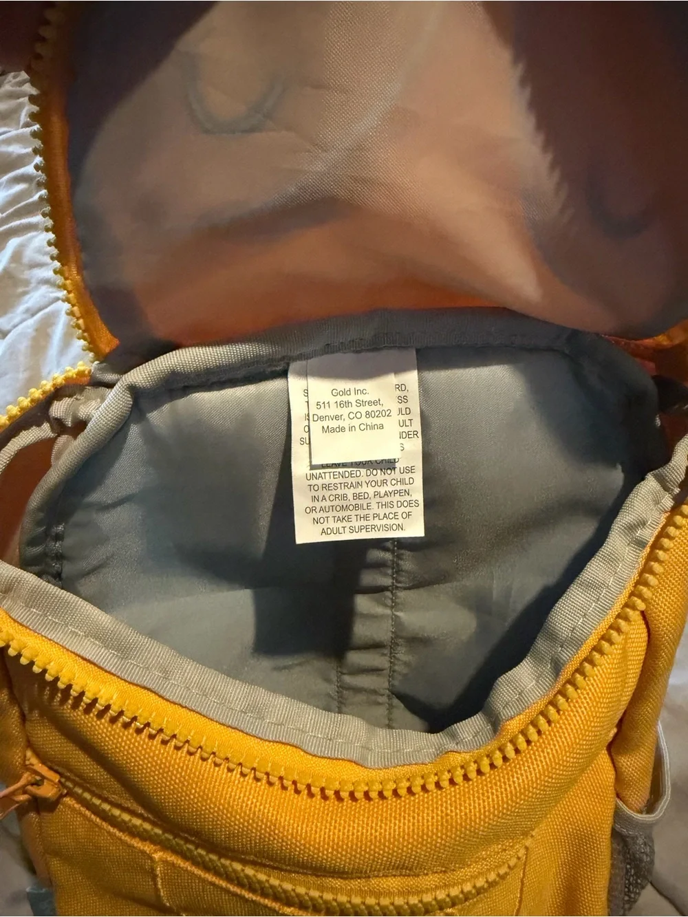 Kids Yellow Fox Backpack by